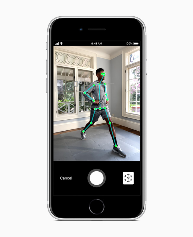 Body mapping on iPhone SE. 