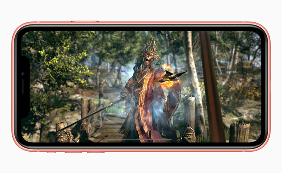 iPhone XR showing full screen image.