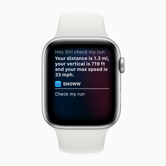 The Snoww shortcut on Apple Watch.