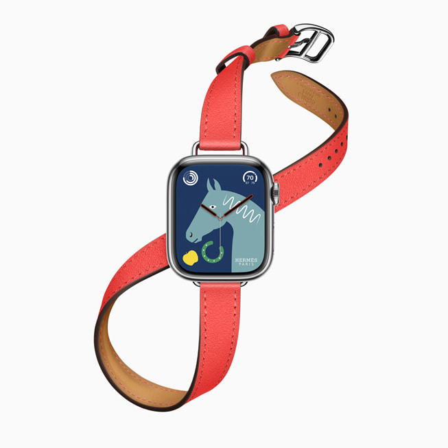 The new Apple Watch Lucky Horse watch face from Hermès.