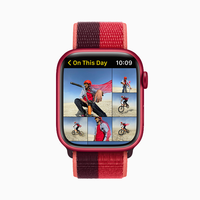 The Photos app on Apple Watch Series 7.
