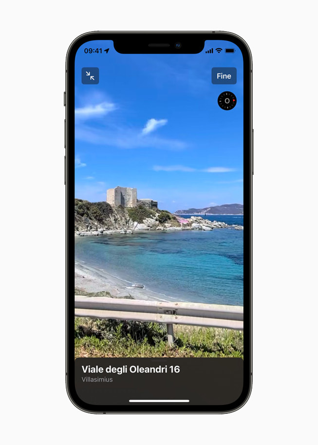 Mappe con una vista della spiaggia nel comune di Villasimius.