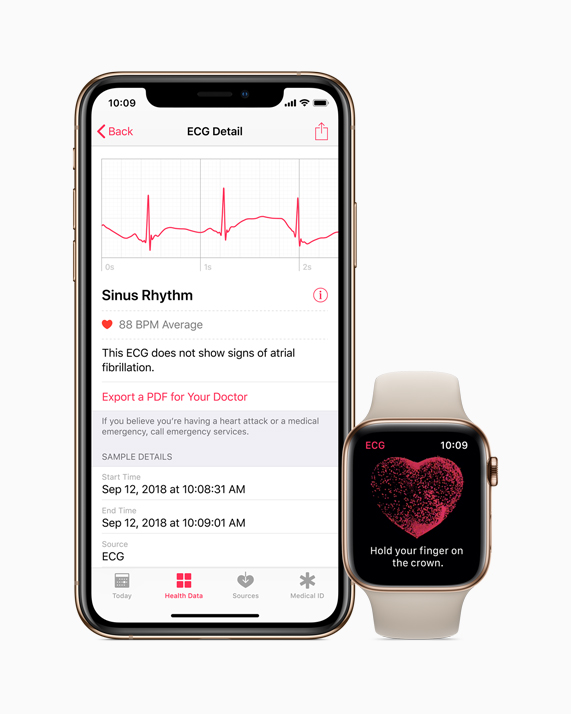 Health app on iPhone and Apple Watch.
