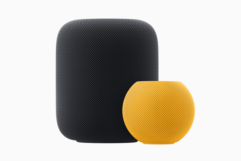 HomePod (2nd generation) and HomePod mini are shown.