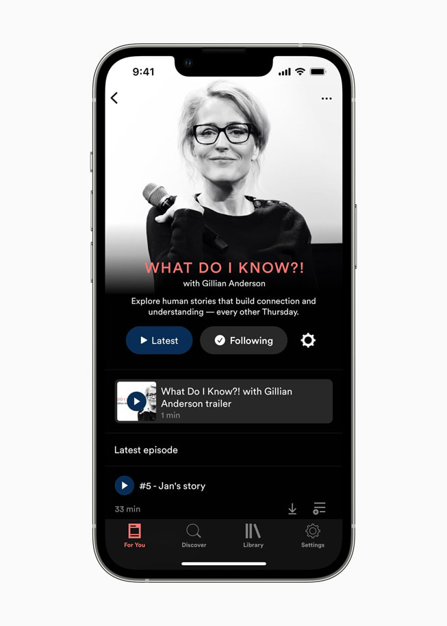 “What Do I Know?!” episode trailer featuring Gillian Anderson on the Curio app.