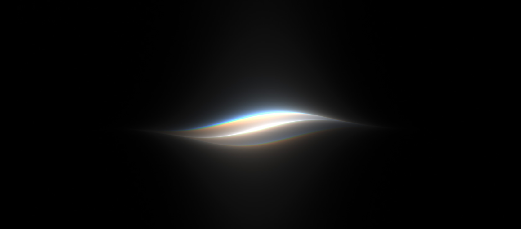 A wave of color symbolizing Siri AI