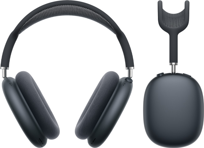 AirPods Max Midnight tulistas eest ja küljelt