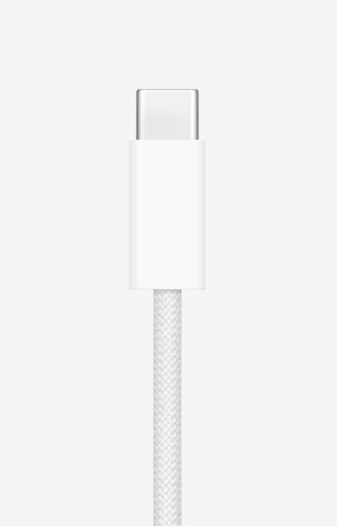 USB-C laadimiskaabli lähivaade.