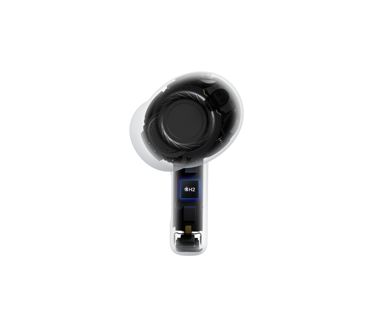 AirPods Pro 3, kablosuz kulaklık, şeffaf, iç mimari