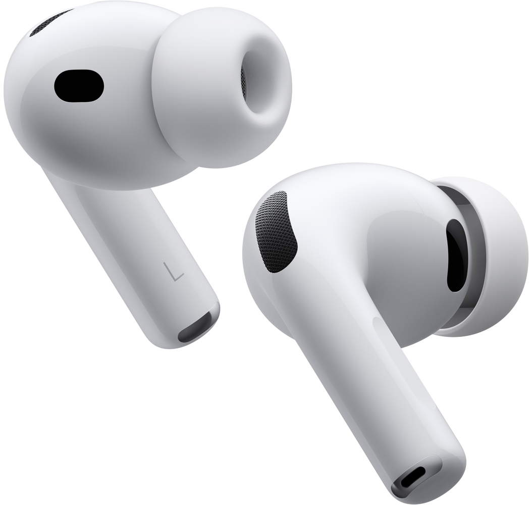 AirPods Pro 3, sol ve sağ kablosuz kulaklık, animasyon