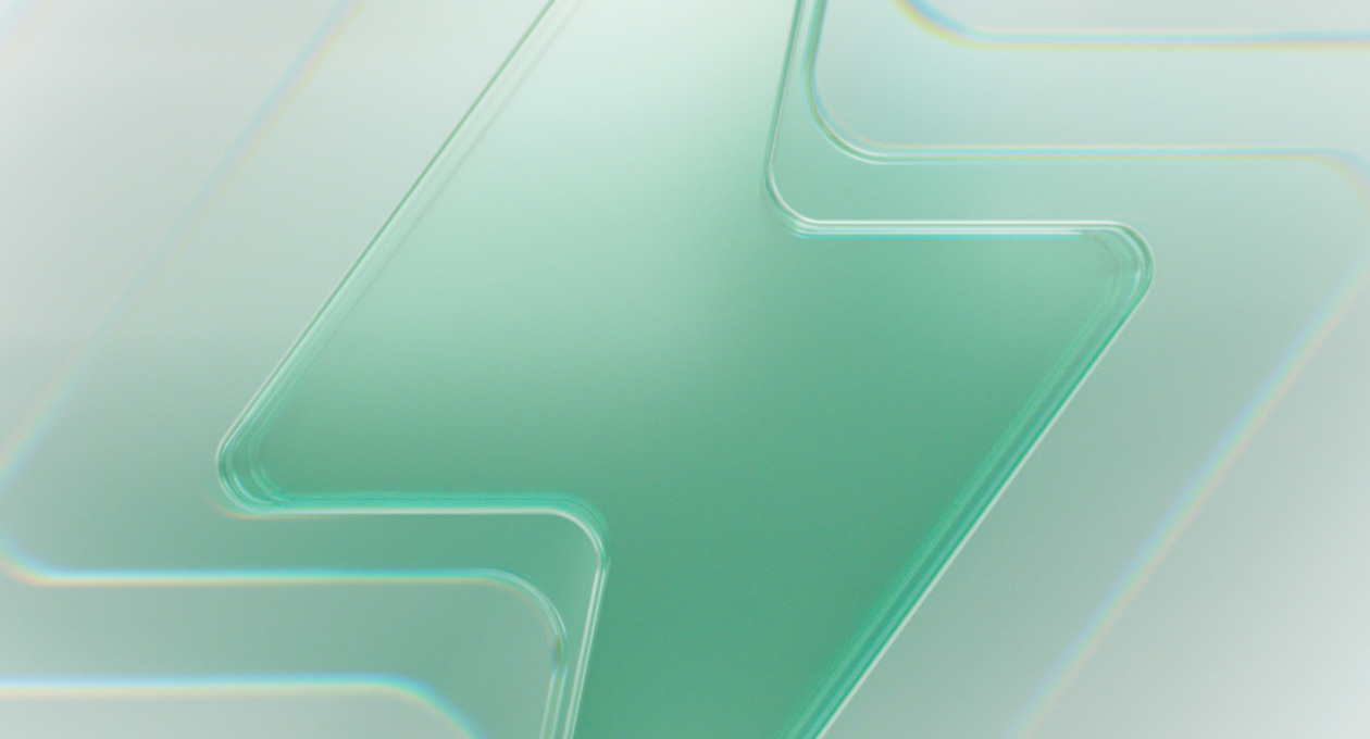 Şimşek simgesi, yeşil arka plan