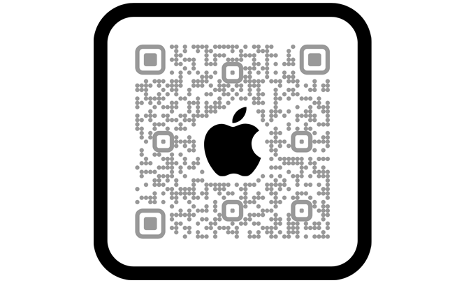 Apple Store uygulamasında alışveriş yapmak için QR kodu taratın.
