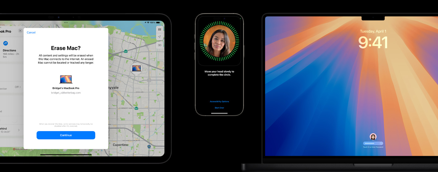 Un iPad, un iPhone y un Mac.