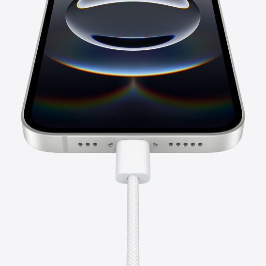 iPhone 16e USB-C Anschluss.