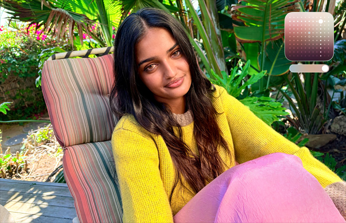 Bild einer Person, das mit dem Kamera Feature Fotografische Stile aufgenommen wurde