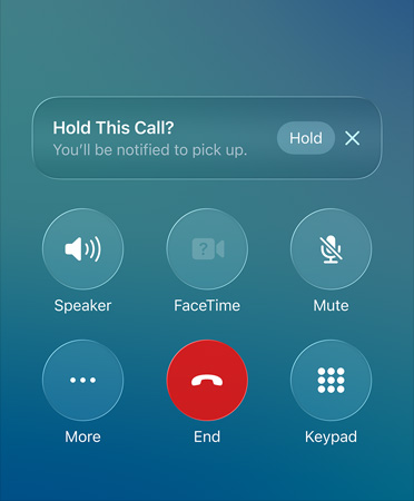 iPhone’i rakendus, kasutuses ooteabilise funktsioon