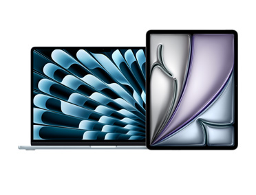 MacBook Air and iPad next to each other