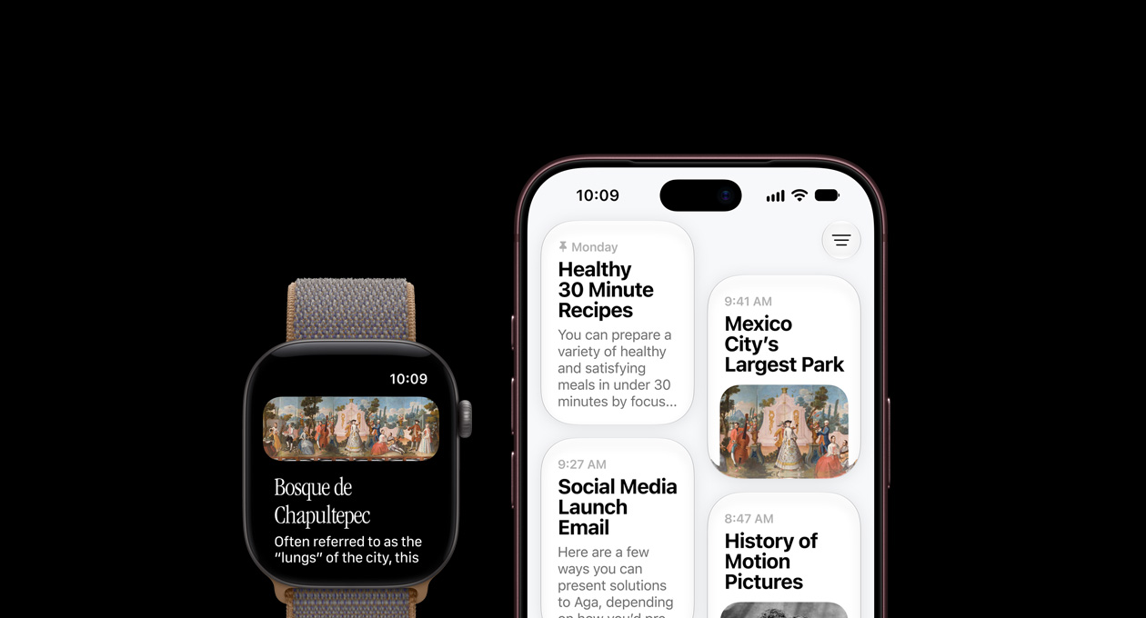 Apple Watch Series 12, titanio natural, pantalla que muestra la app Siri