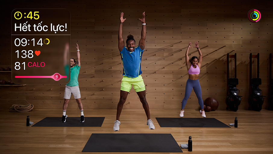 Video of an Apple Fitness+ workout